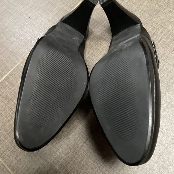 Icon shara twelve women Art Print leather heeled mule Nib 8 - Picture 4 of 9